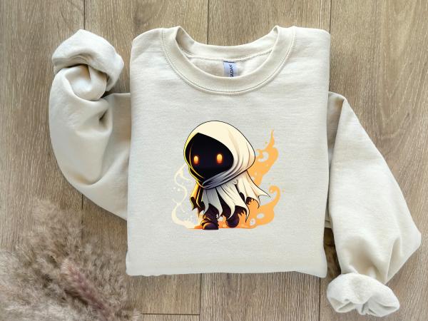 Bügelbild - Flaming Ghost- 10 cm